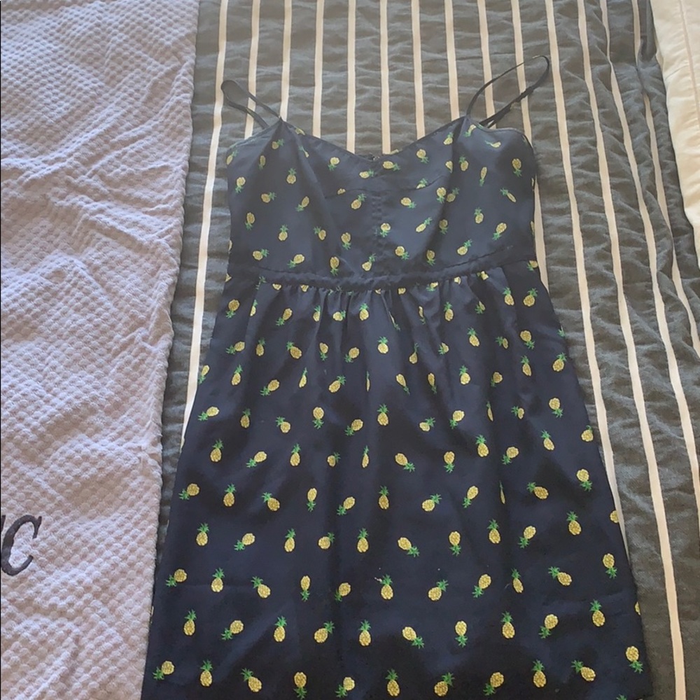 J. Crew pineapple print dress